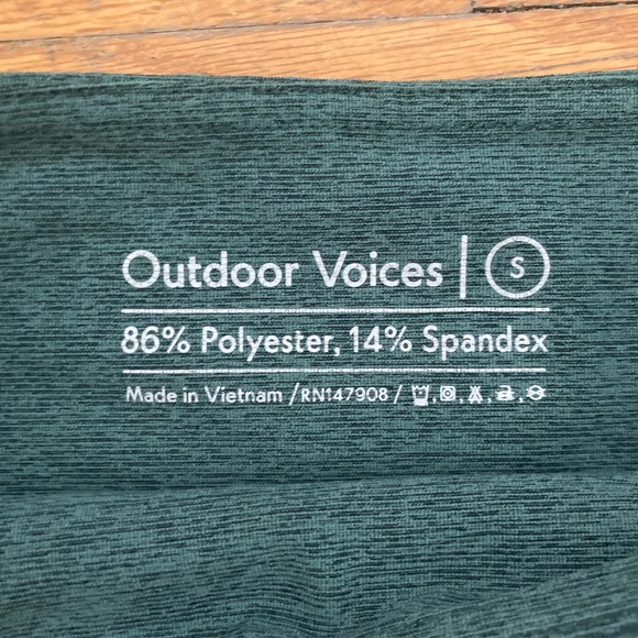 Outdoors voices warmup warm-up crop 3/4 leggings hunter small - Picture 5 of 12